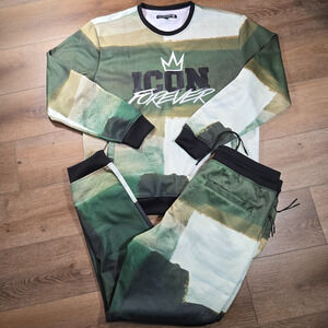 Civilized Tracksuit Set Mens 2XL Crown Icon Forever Sweatpants Rap Y2K Outfit